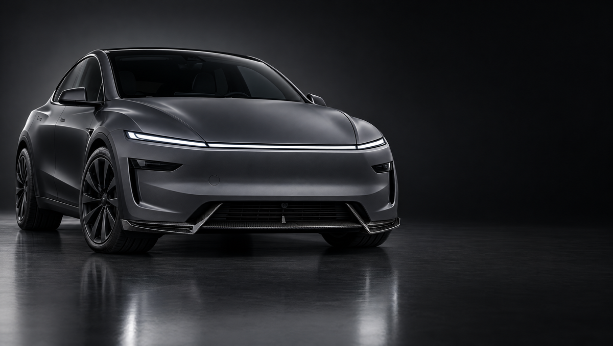 Tesla Model Y Juniper with EVP Performance front lip splitter