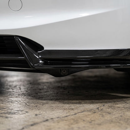 2024+ | Model 3 Highland Aggressive Front Lip Splitter Spoiler - ABS Plastic (3 Pieces)