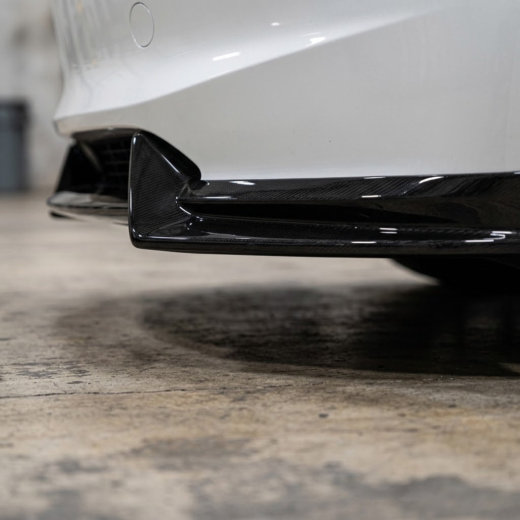 2024+ | Model 3 Highland Aggressive Front Lip Splitter Spoiler - ABS Plastic (3 Pieces)