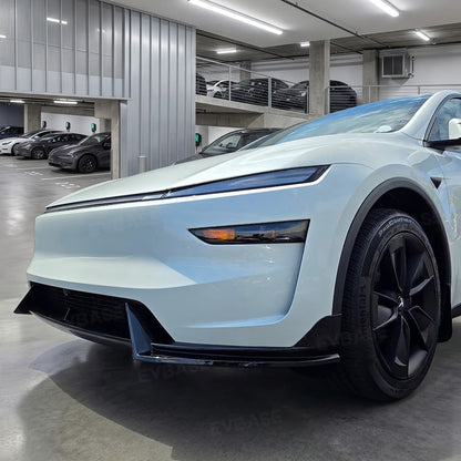 2025+ | Model Y Juniper Aggressive Front Lip Splitter Spoiler - ABS Plastic (3 Pieces)